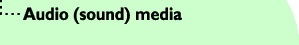 Audio media